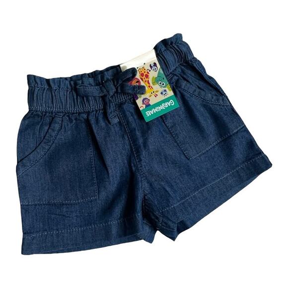 Garanimals Size 0 - 3 Months Baby Girls 2pcs Denim shorts shirt Rainbow Sun Set - Picture 5 of 10